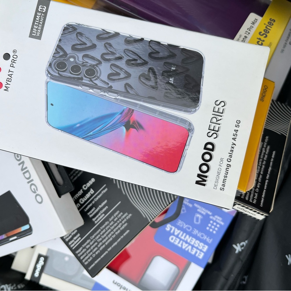 Suitcase full of brand new phone cases